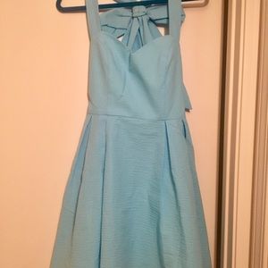 Lauren James Livingston solid seersucker dress